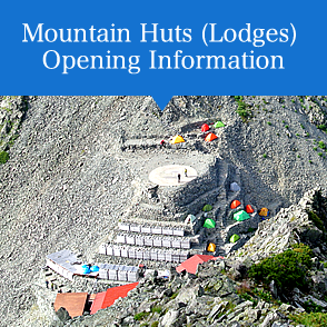 Mountain Huts (Lodges) Opening Information